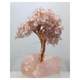 8in H Rose Quartz Gemstone Tree. NIB