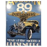 Auburn 89 Duesenberg Advertising Poster for