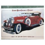 Framed Print of 1929 Duesenberg. 27x36
