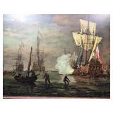 DeVelde Reproduction. Firing A Salute, Framed to