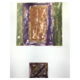 1/1 Chais Simon Mixed Media on Paper. Framed to