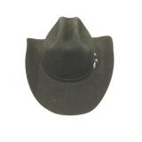 Potrero Hats 30x Black Wool Felt Hat. Size 7 1/4.