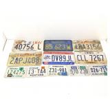 11 Assorted License Plates