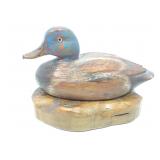 Signed RD Lewis LE Hand Carved and Painted Wood