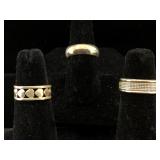 3-Silver Rings