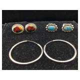 3-Sterling Silver earrings