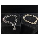 2-Sterling Bracelets
