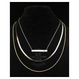 3-Sterling necklaces