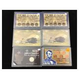 Collectible coins in cases