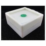 Columbian Emerald 1.06ct oval in case