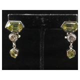 Sterling Silver earrings with gemstones