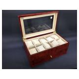 Watch case with burlwood case 20 slots