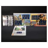 Coin collection sets and quarters