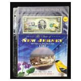 Colorized $2 Bill NEW JERSEY