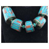 Silver plated Indian necklace