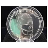 999 Silver Dallas Cowboy 1 oz limited