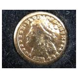 14K Gold Mini gold coin