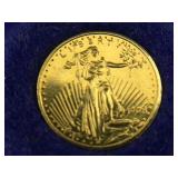 14K Gold Mini gold coin