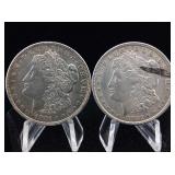 2-Silver Morgan Dollars