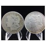 2-Silver Morgan Dollars