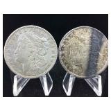 2-Silver Morgan Dollars