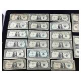 20-Silver certificates $1 Notes