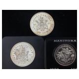 3- Silver Canadian dollars