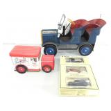 Die cast model cars and more.