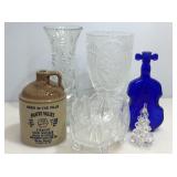 Collectible glassware. Vases, jug and more.