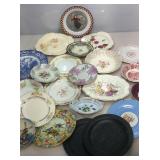Assorted Collectible porcelain plates.