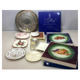 Collectible plates and more.