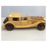 Wooden model car. Bugatti Royale.