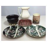 Collectible plates and more.