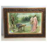 Framed print framed to 16x23 in.