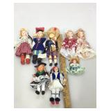 Assorted Collectible dolls. Some sleepy eye, some