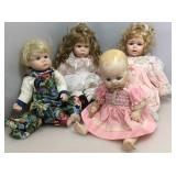 Assorted Porcelain dolls. See pictures.