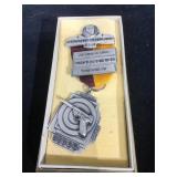 1960 Henderson Pistol Club pin medal. In box.