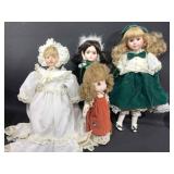 Vintage porcelain dolls and more.