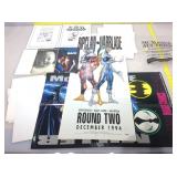 Marvel comic book preview printouts, folding