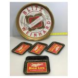 Miller high life payment tip mini trays and 13"