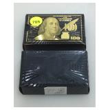 Metallic novelty card decks. Washington.