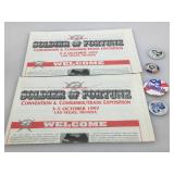 Political pins and more.