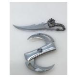 Fantasy knives. Double bladed Round and dragon.