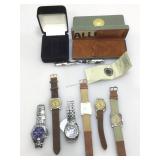 Assorted watches. Allenby outfitters and more.