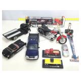 Die cast motorcycle, cars and more.