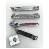 Vintage can bottle openers and more.