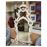 Wall hanging accent mirror w/ornate frame, approx