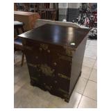 Wood Asian apothecary, approx 2 ft long