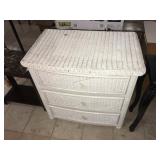 Wicker cabinet, approx 2 ft long