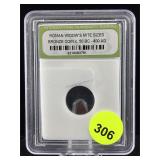 Roman widows mite sized bronze coin